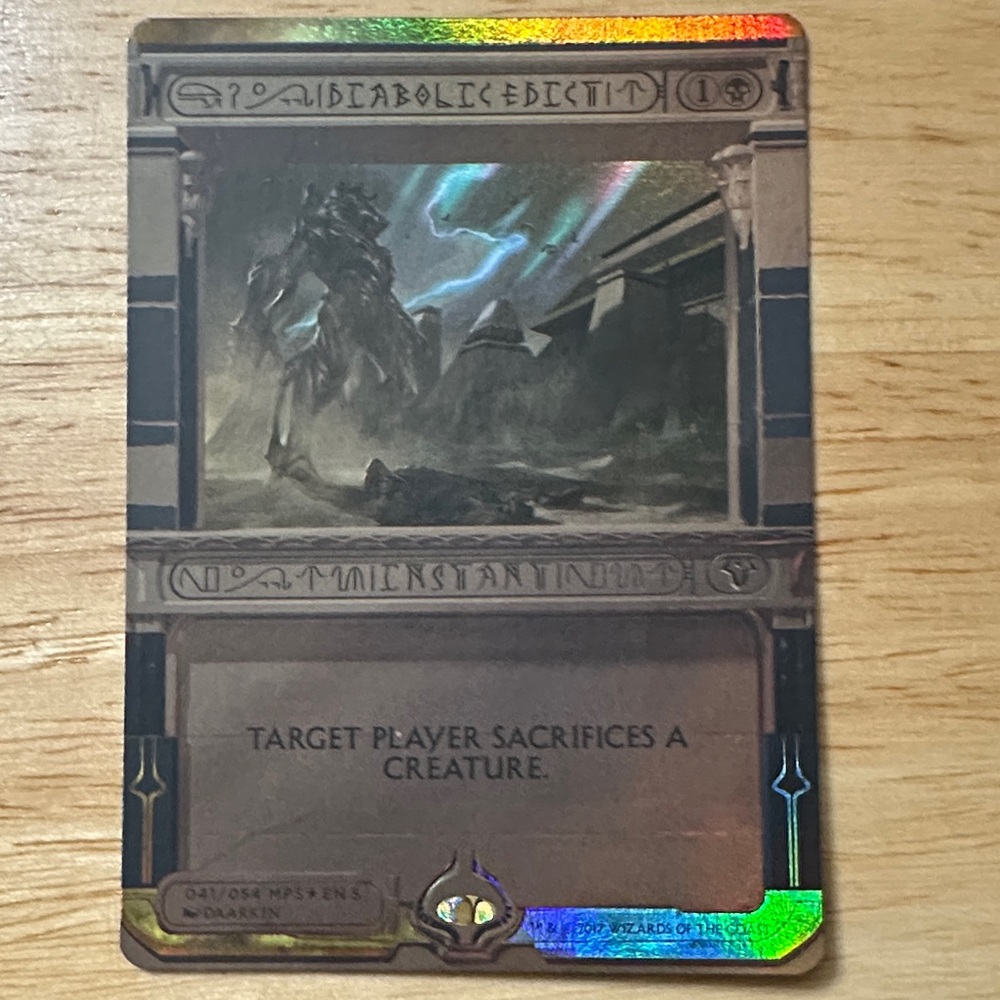Diabolic Edict Card